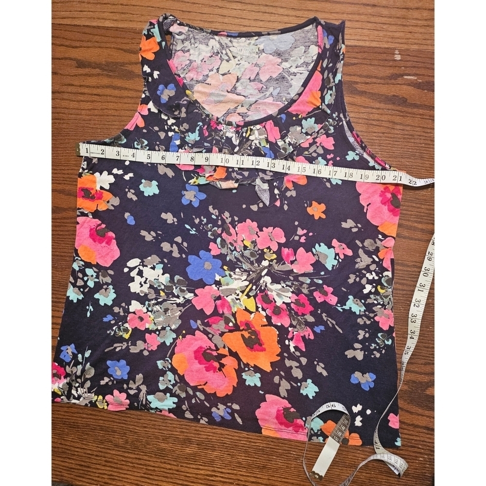 Merona Floral Ruffle Tank - Picture 8 of 9